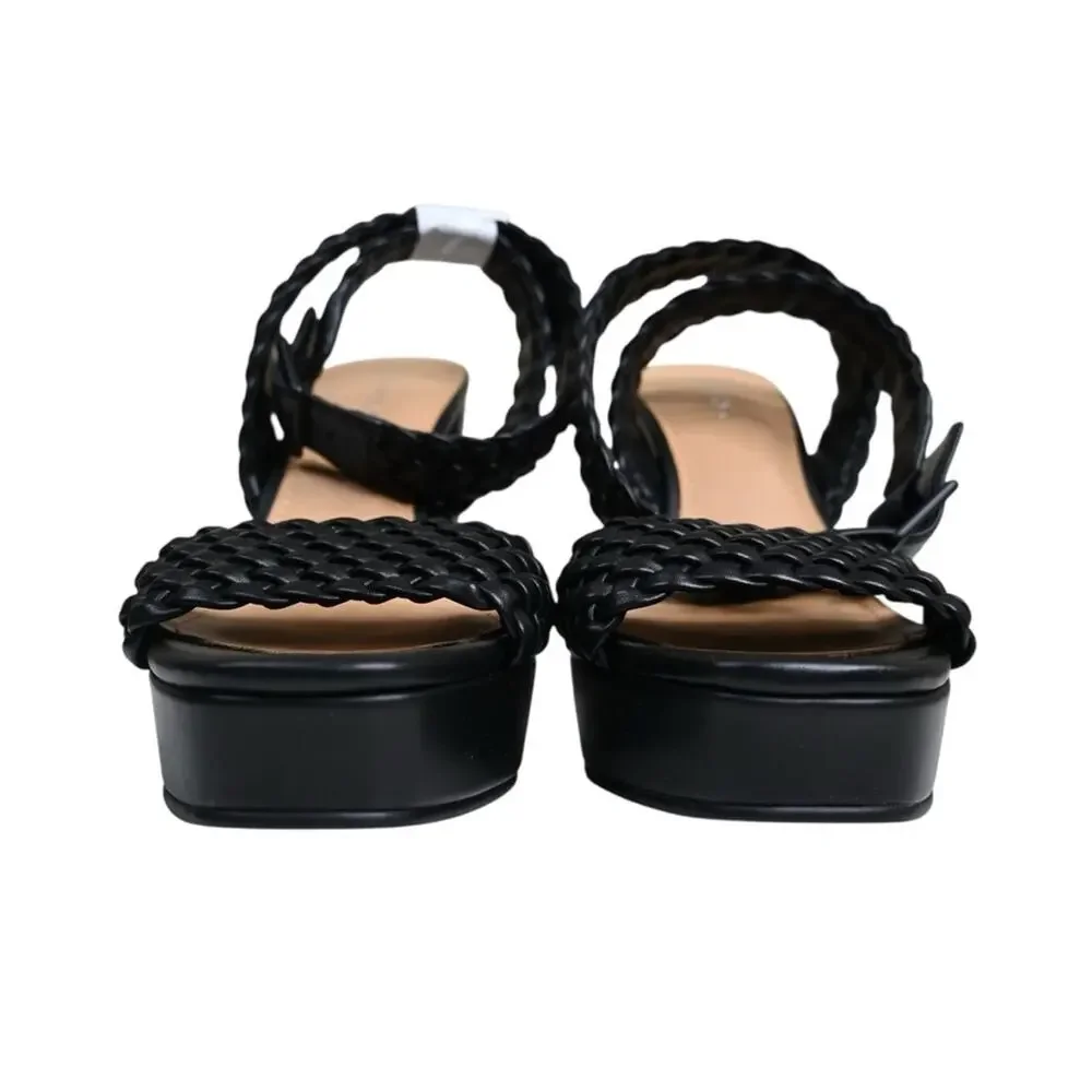 Lisa Vicky Womens 8.5 Jewel Platform Heel in Black NEW